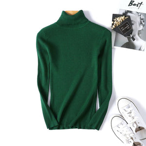 Turtleneck Sweater Women 2019 Winter Autumn Women Pullover Sweater Knitted Cashmere Sweater Women Sweaters Kardigan Pull Femme