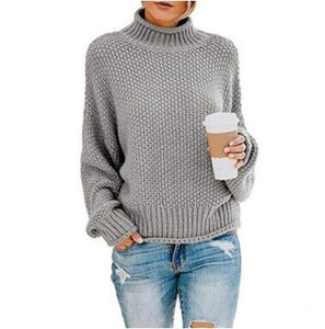 Sweater women pink turtleneck pull femme feminino pullover autumn winter clothes women 10 colors