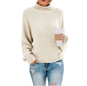 Sweater women pink turtleneck pull femme feminino pullover autumn winter clothes women 10 colors