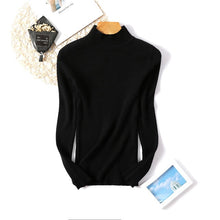 Load image into Gallery viewer, New Fashion Autumn Winter Women Pullovers Sweater Slim Half-neck Warm Female Knitted Elasticity Sweaters Casual Jumper