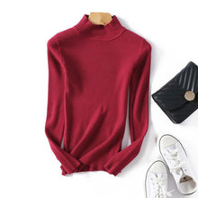 Load image into Gallery viewer, New Fashion Autumn Winter Women Pullovers Sweater Slim Half-neck Warm Female Knitted Elasticity Sweaters Casual Jumper