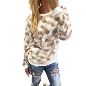 New Women Sweater Pullover Fashion Casual O-Neck Long Sleeve Stone Printed Tops Sueter Mujer Invierno winter clothes