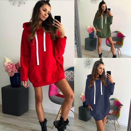 2019 New Winter Female Solid Sweatshirt  Women Autumn Hoodies Top Hoodie Harajuku Hoodie  Female Black Colthes Oversized Hoodie