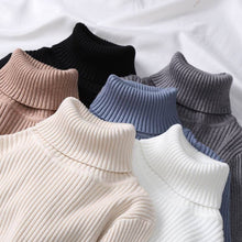 Load image into Gallery viewer, 2019 autumn winter Women Knitted Turtleneck Sweater Casual Soft polo-neck Jumper Fashion Slim Femme Elasticity Pullovers