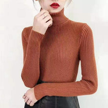 Load image into Gallery viewer, 2019 autumn winter Women Knitted Turtleneck Sweater Casual Soft polo-neck Jumper Fashion Slim Femme Elasticity Pullovers