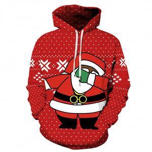 2019 Newest Christmas Couples Men Women Hoodie Sweatshirt XMAS Warm Jacket Unisex Hoody Coat Pullover Top Sweat Shirts