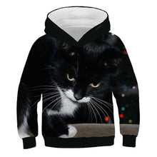 Load image into Gallery viewer, 2019 Autumn Winter Boys Girls Fashion 3D Hoodies Lovely Cat Panda Galaxy Space Print Children Hooded Sweatshirts Kids Pullovers