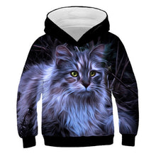 Load image into Gallery viewer, 2019 Autumn Winter Boys Girls Fashion 3D Hoodies Lovely Cat Panda Galaxy Space Print Children Hooded Sweatshirts Kids Pullovers