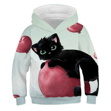 Load image into Gallery viewer, 2019 Autumn Winter Boys Girls Fashion 3D Hoodies Lovely Cat Panda Galaxy Space Print Children Hooded Sweatshirts Kids Pullovers